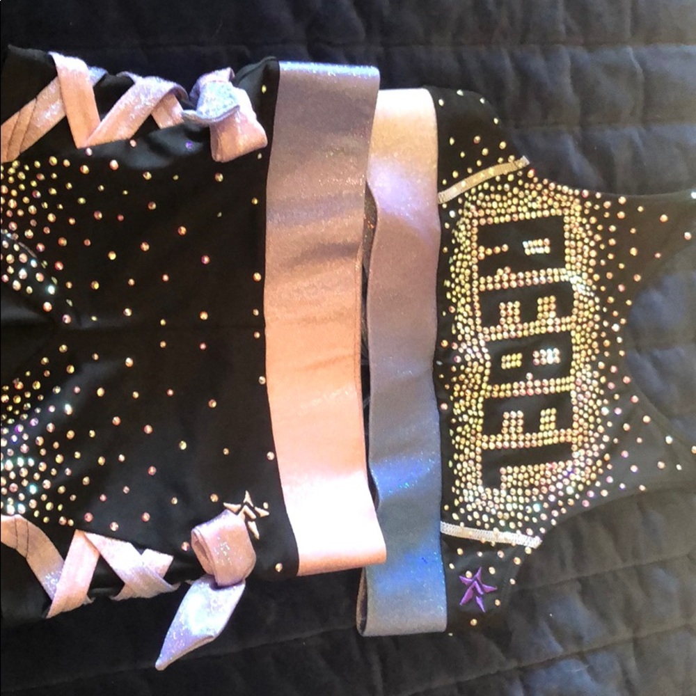 Rebel athletic shorts and top(bra)